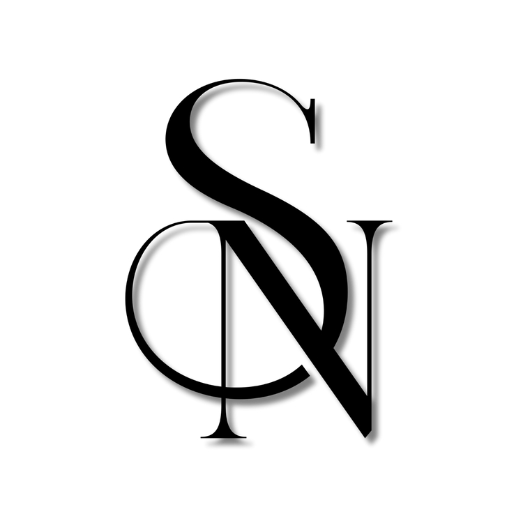 Logo SN BEAUTY noir, fond transparent, élégant et polyvalent — idéal pour l’impression, le web et les produits cosmétiques.